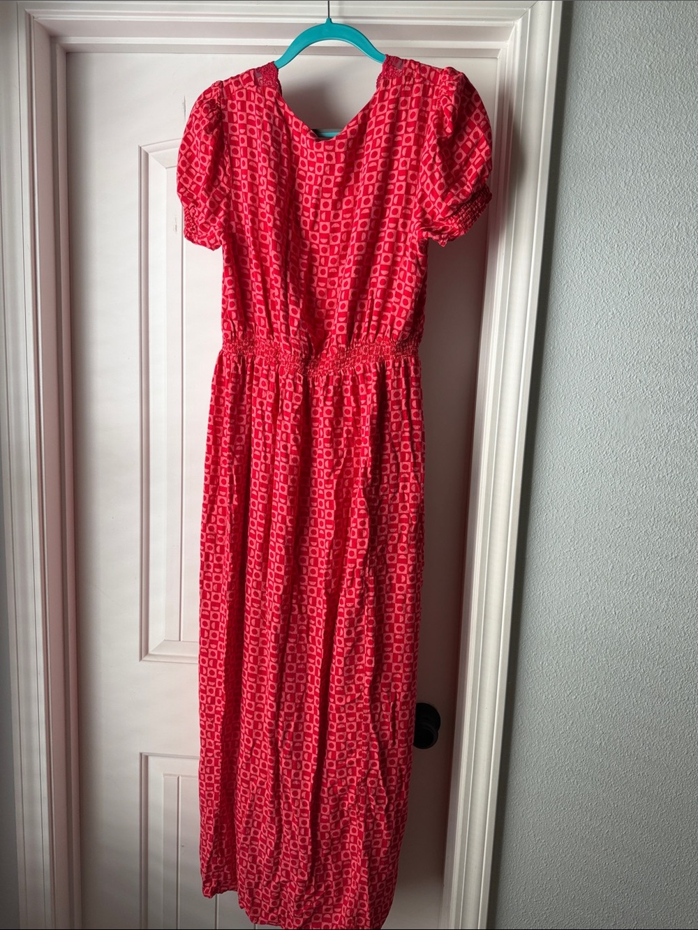 Free People Red Geometric Maxi Dress - Picture 2 of 4